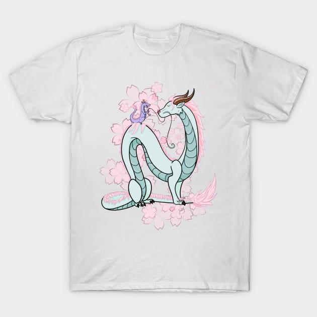 Dragon Mom T-Shirt by Jade Wolf Art